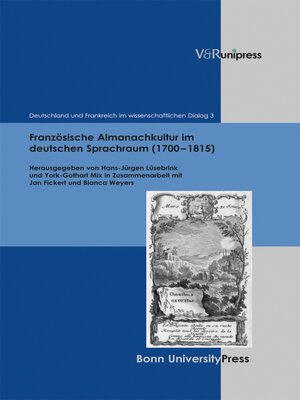 cover image of Französische Almanachkultur im deutschen Sprachraum (1700–1815)